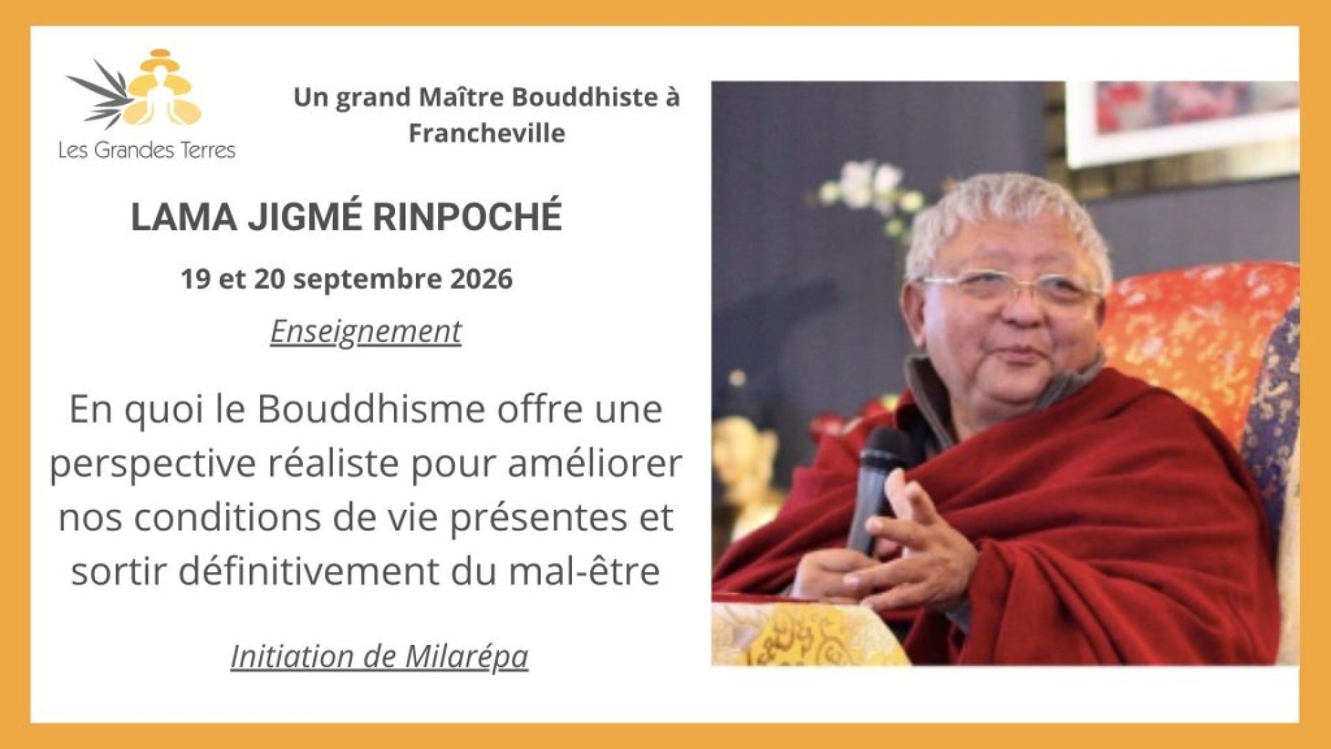Jigme Rinpoche - septembre 2026
