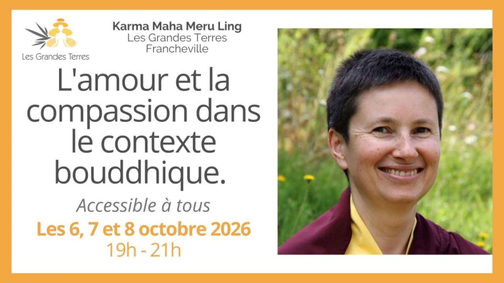 6-7-8 octobre 2026 Boudhisme